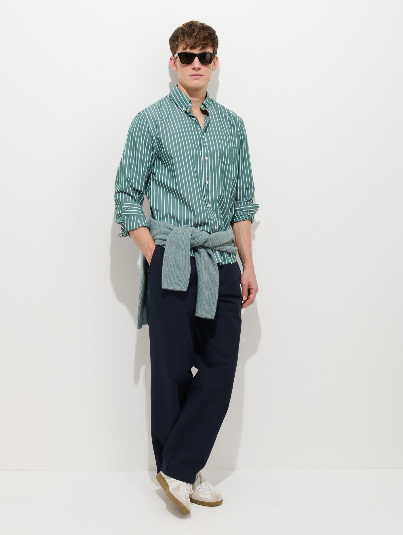 Mill Shirt In Thin Stripe