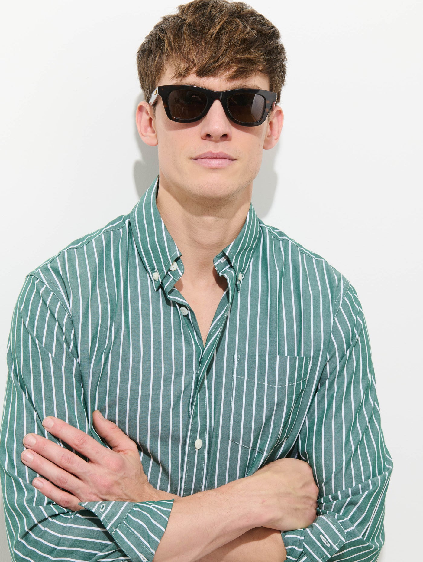 Mill Shirt In Thin Stripe
