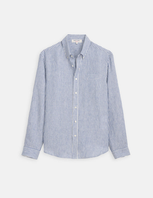 Mill Striped Shirt In Linen