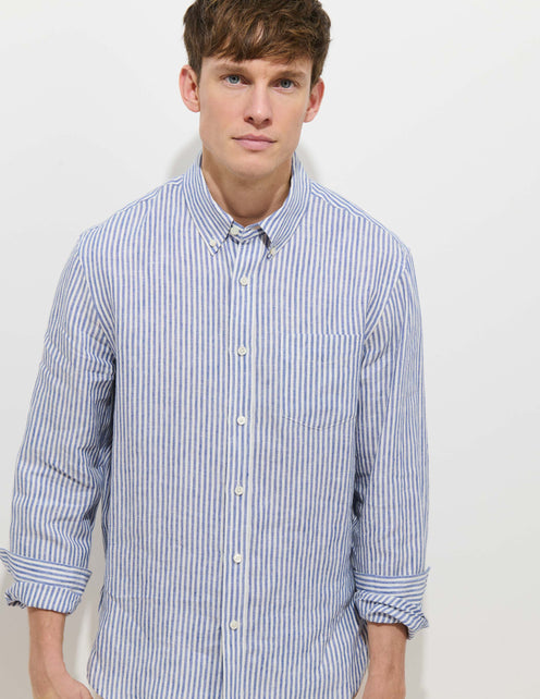 Mill Striped Shirt In Linen