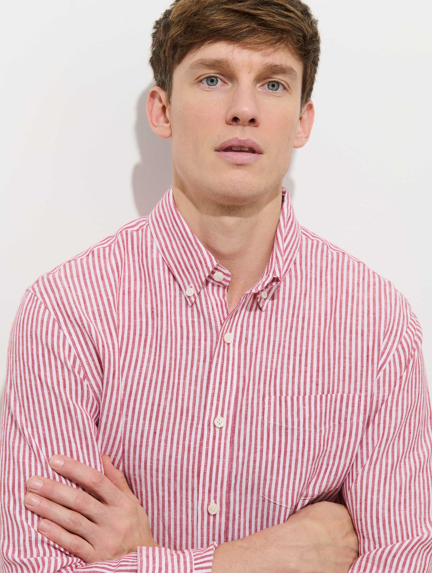 Mill Striped Shirt In Linen
