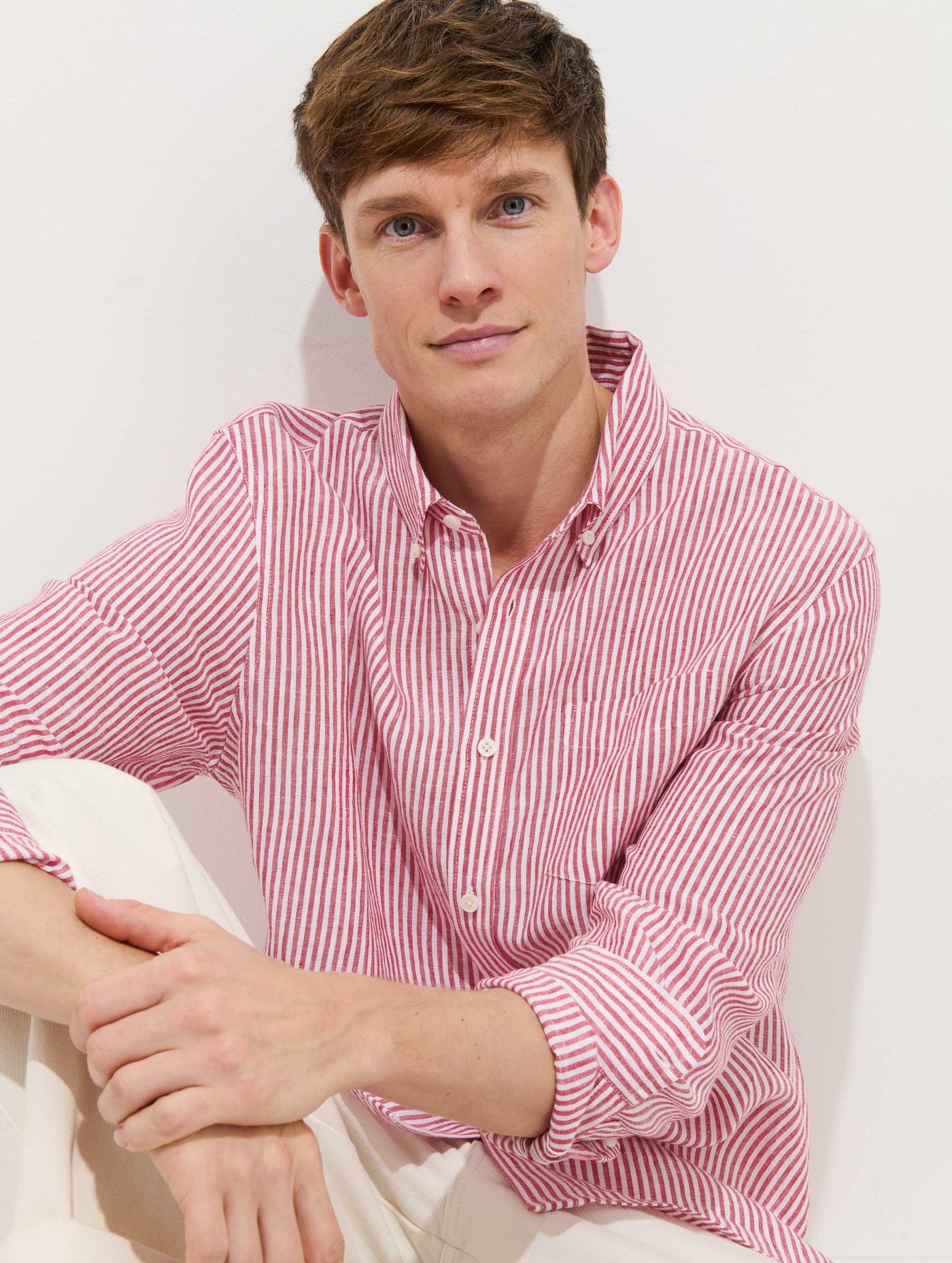 Mill Striped Shirt In Linen