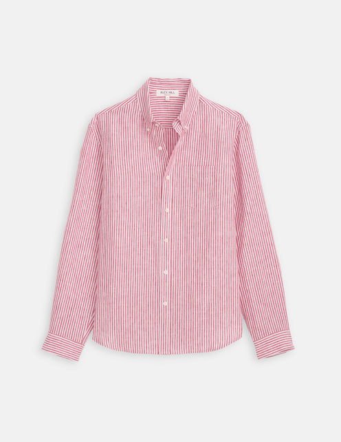 Mill Striped Shirt In Linen