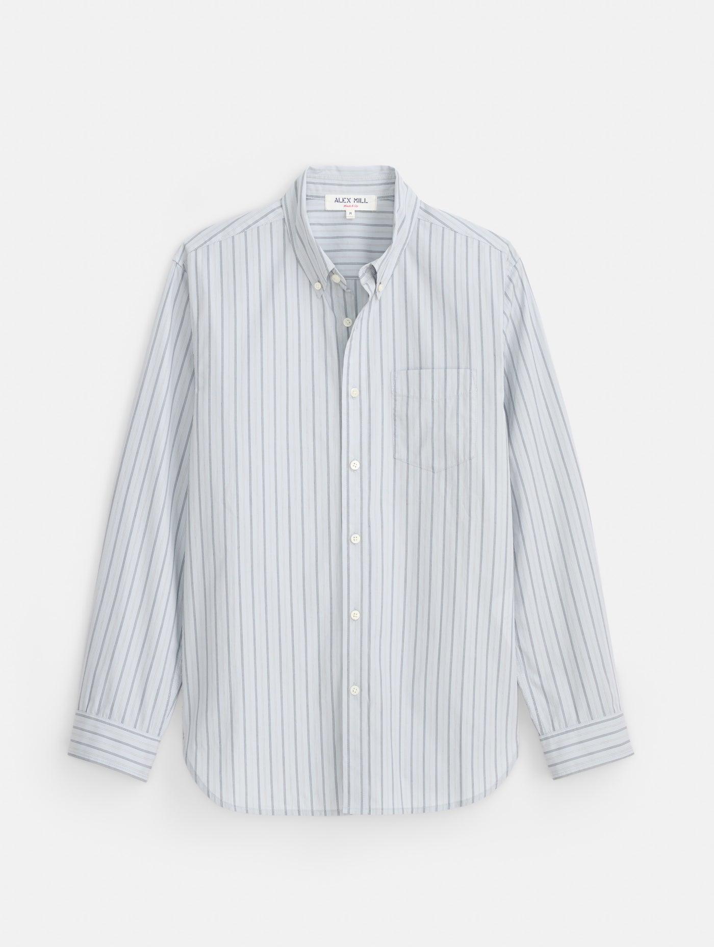 Mill Striped Shirt in Cotton Poplin