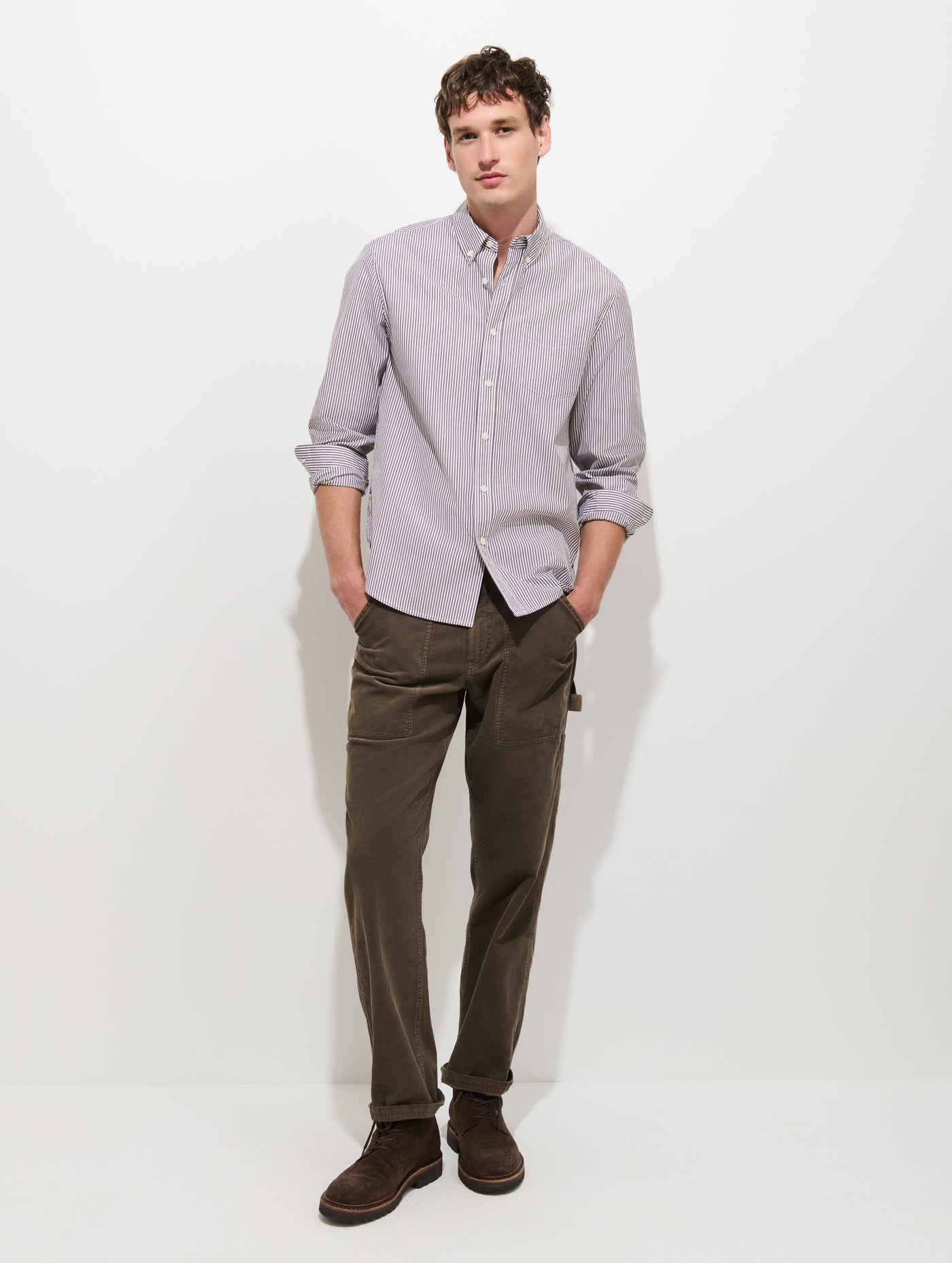 Mill Striped Shirt in Thomas Mason
