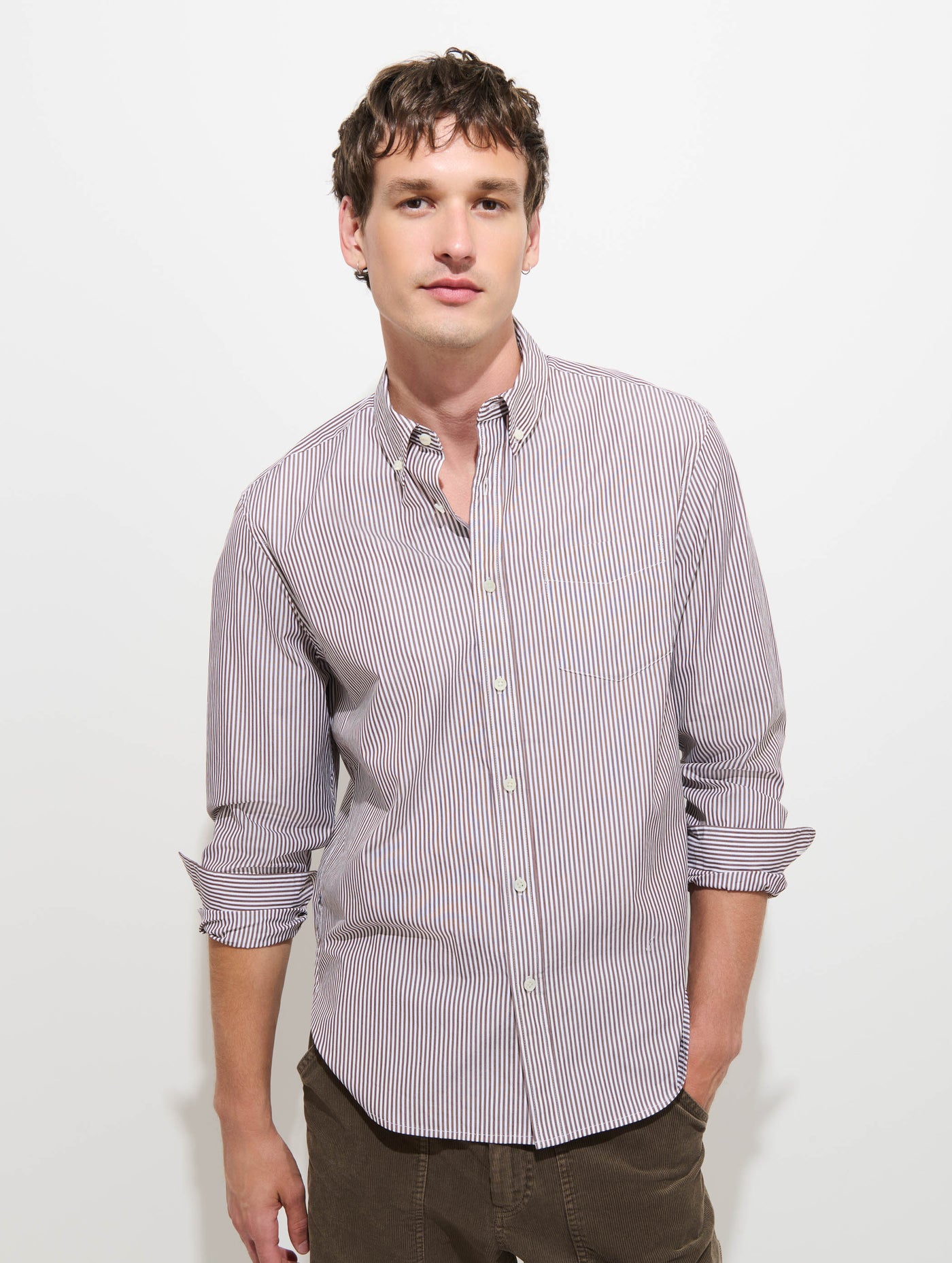 Mill Striped Shirt in Thomas Mason