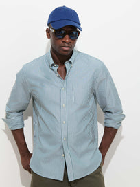 Mill Striped Shirt in Thomas Mason
