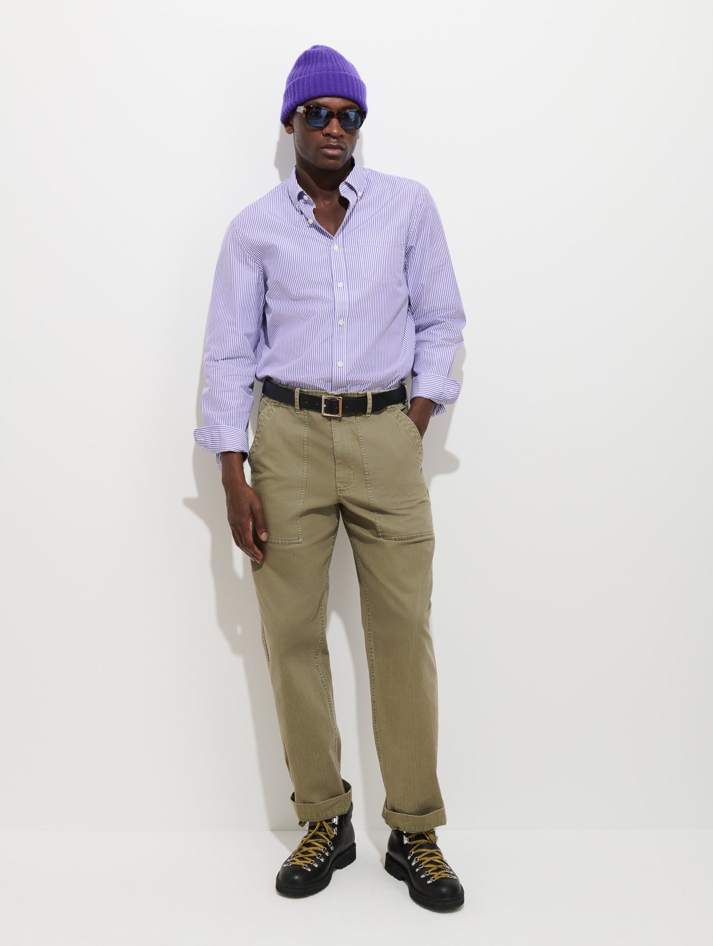 Mill Striped Shirt in Thomas Mason