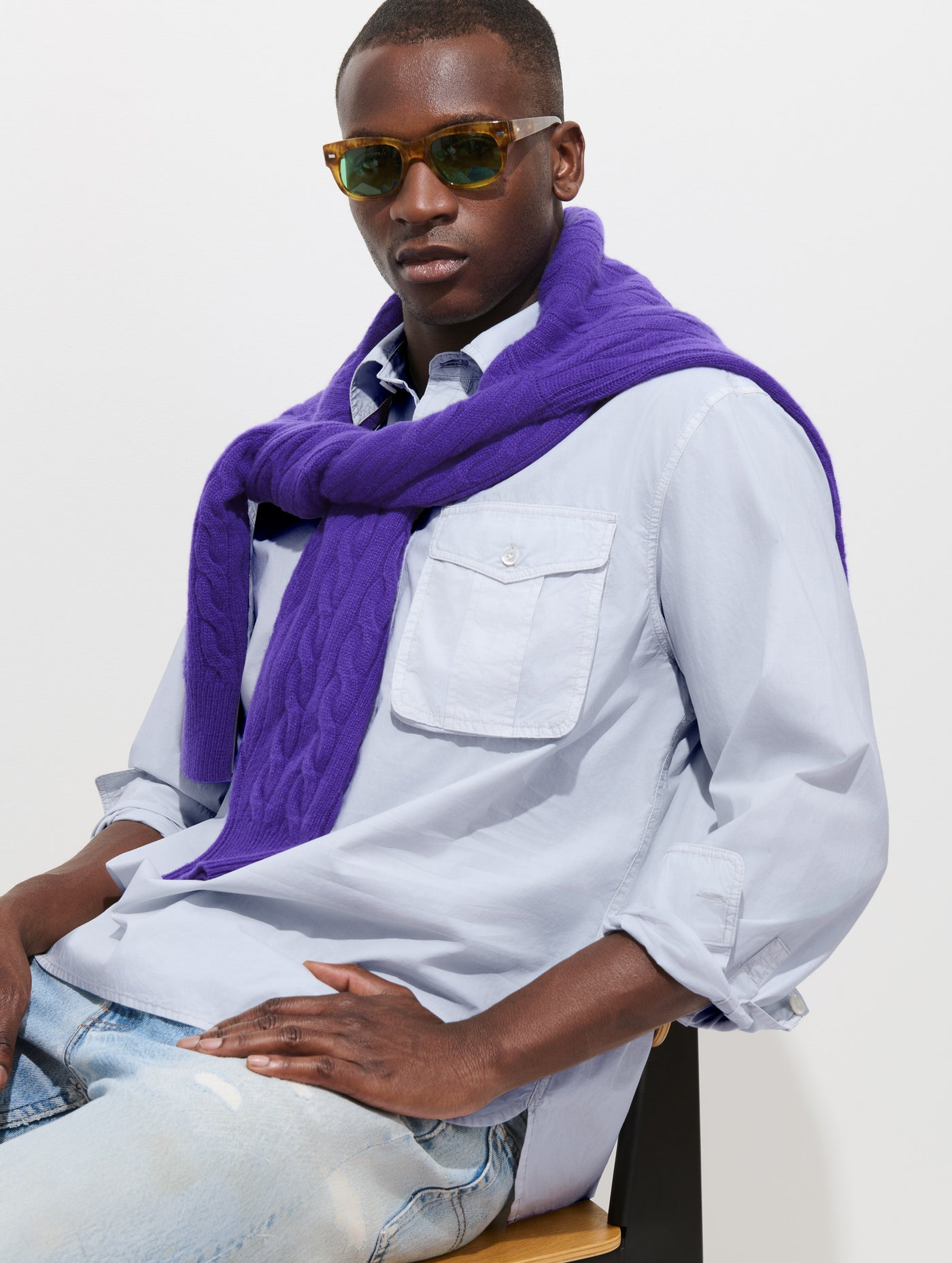 Clint Popover in Cotton Poplin