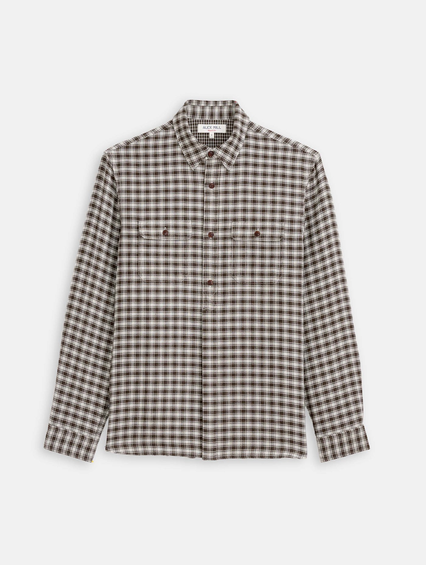 Mill Double Gauze Shirt In Cotton Plaid