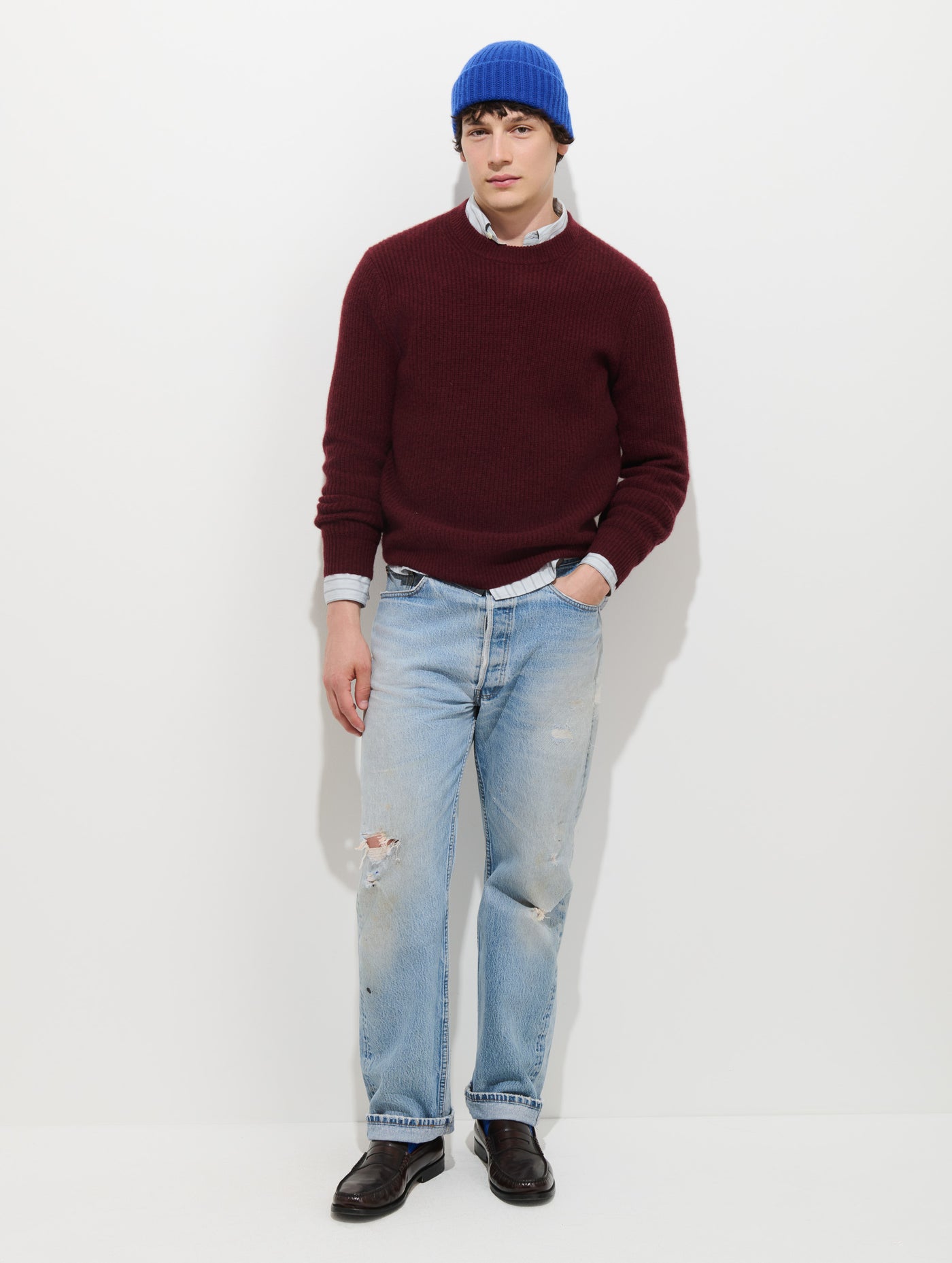 Jordan Sweater In Washed Cashmere