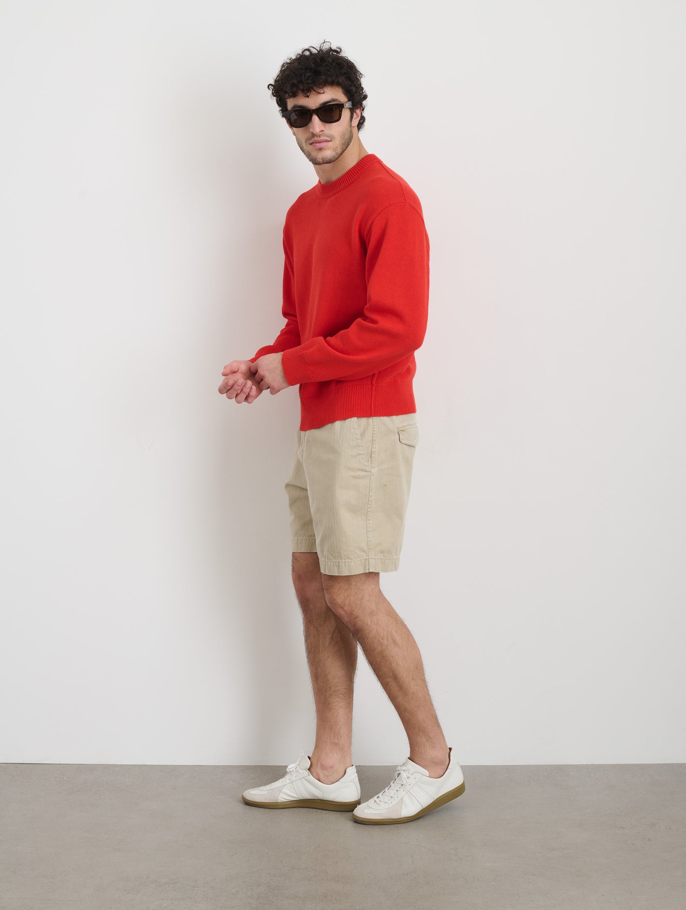 Gabriel Crewneck Sweater In Cotton Linen