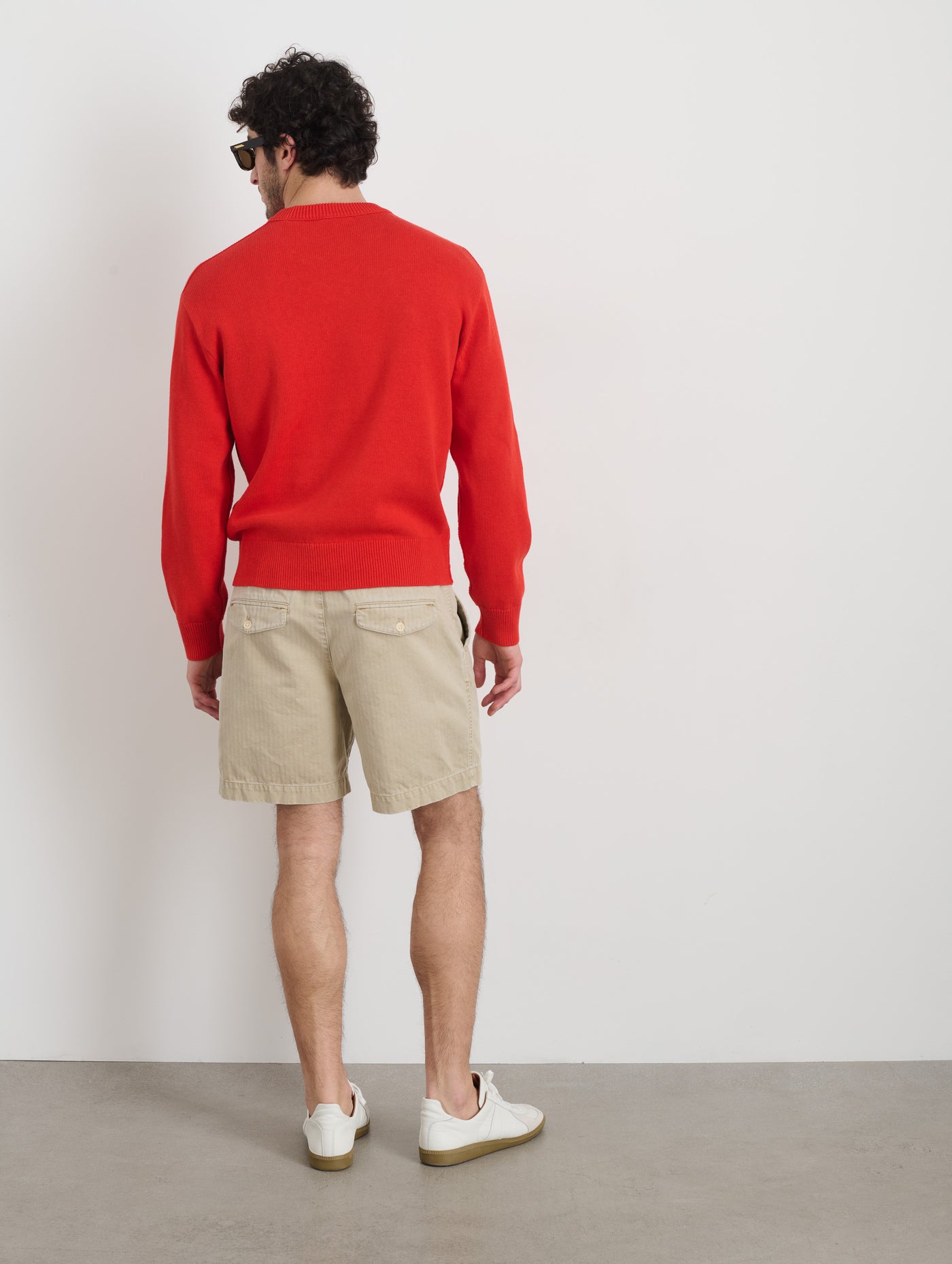 Gabriel Crewneck Sweater In Cotton Linen