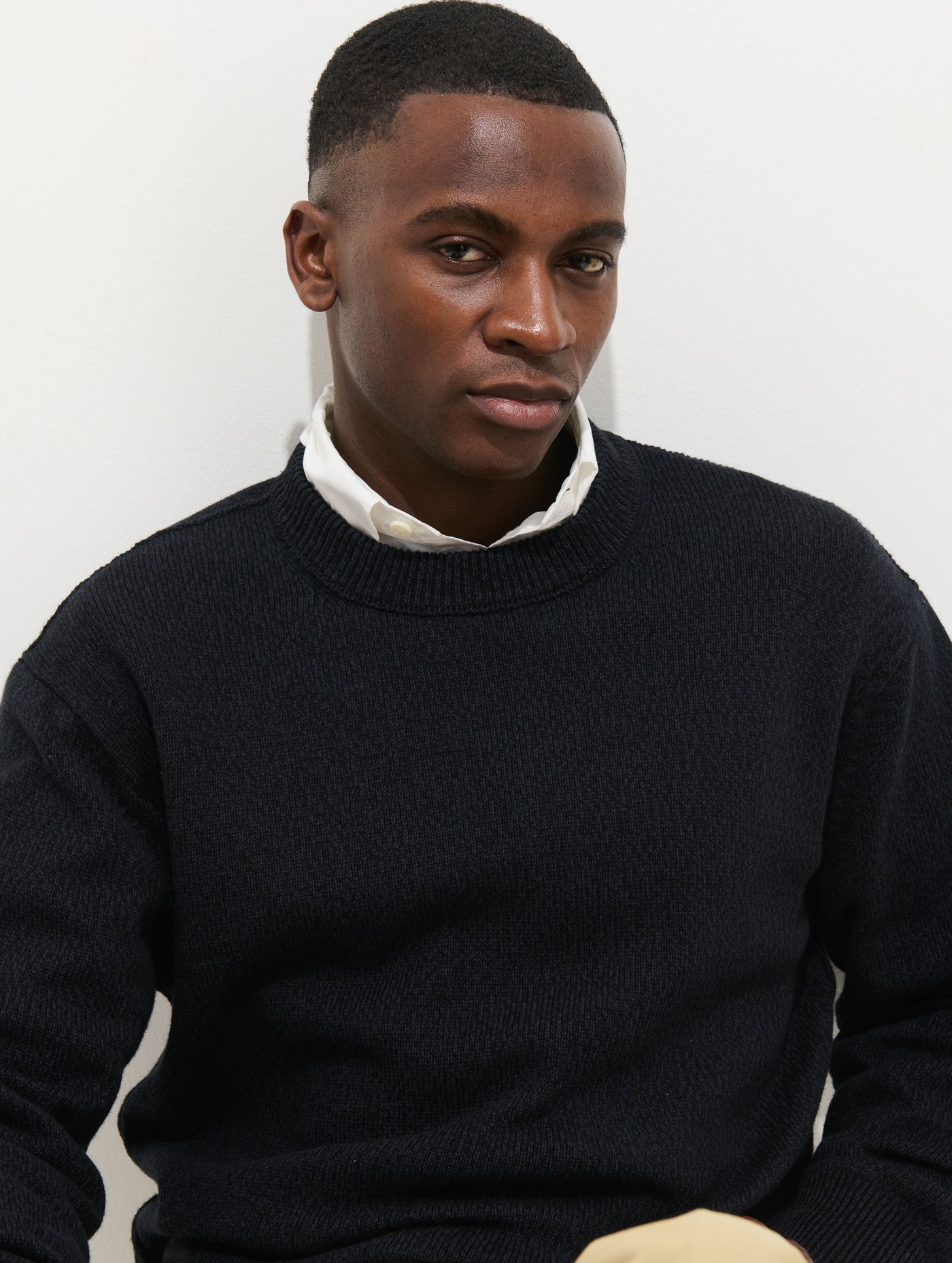 Gabriel Crewneck Sweater In Cotton Linen