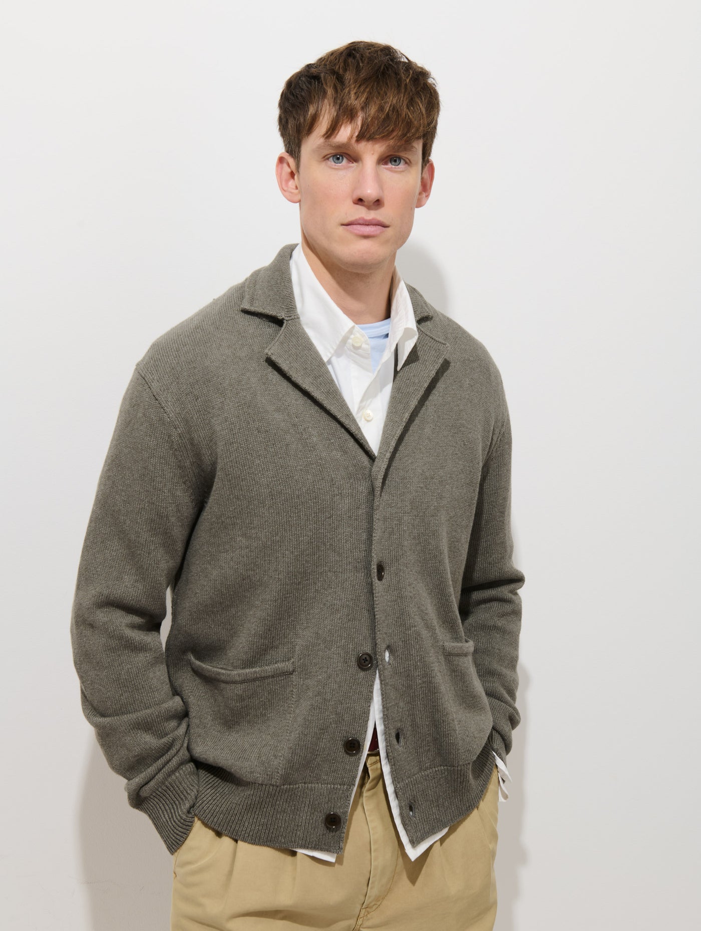 Alain Blazer In Cotton Linen