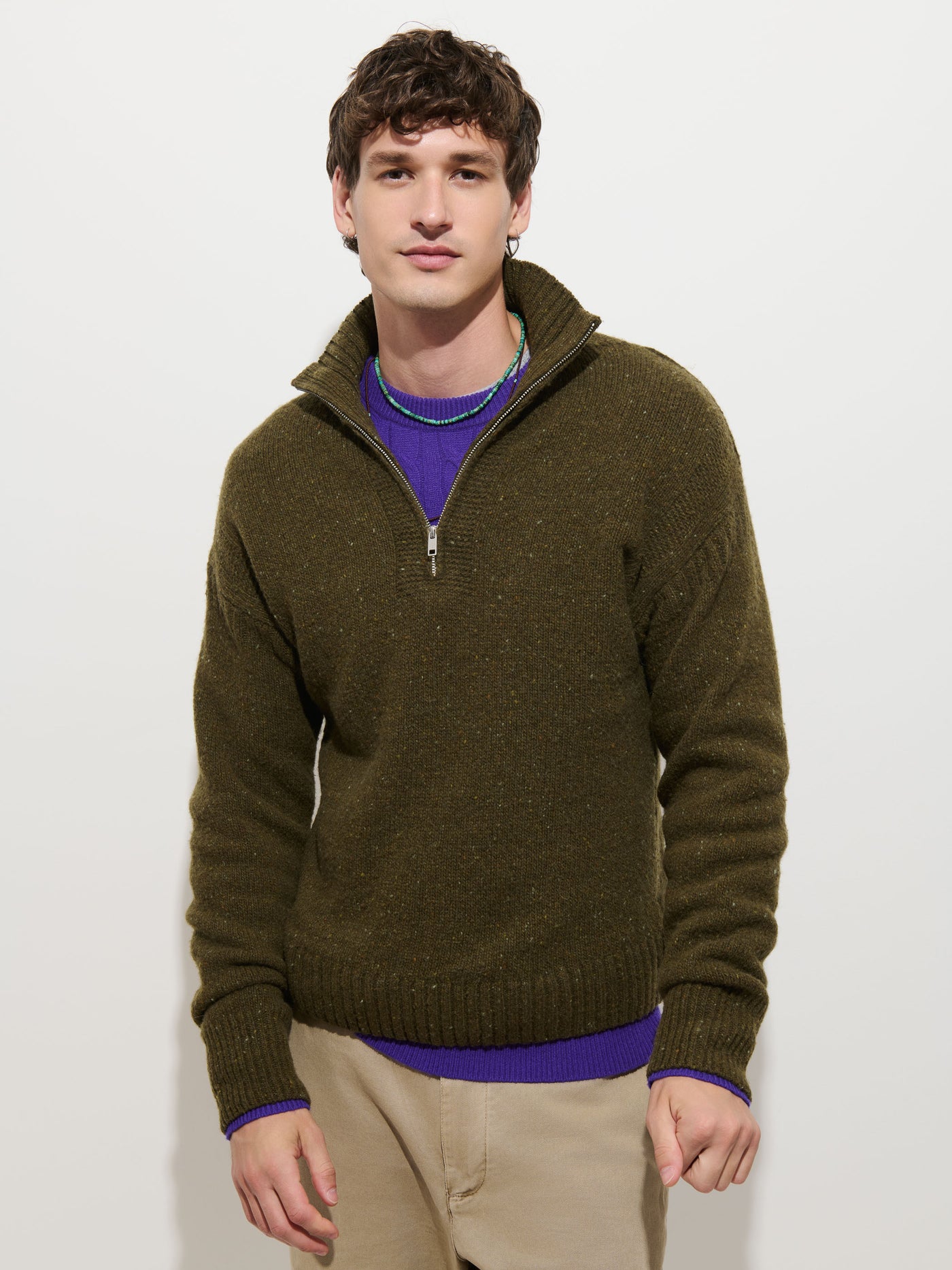 Phillip Donegal Sweater in Merino Wool