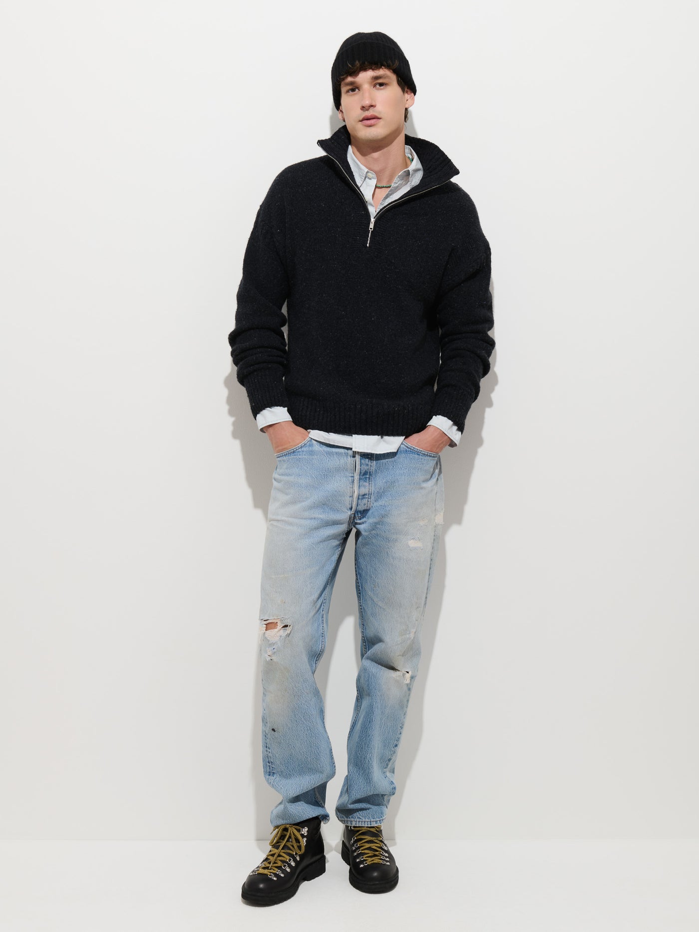 Phillip Donegal Sweater in Merino Wool