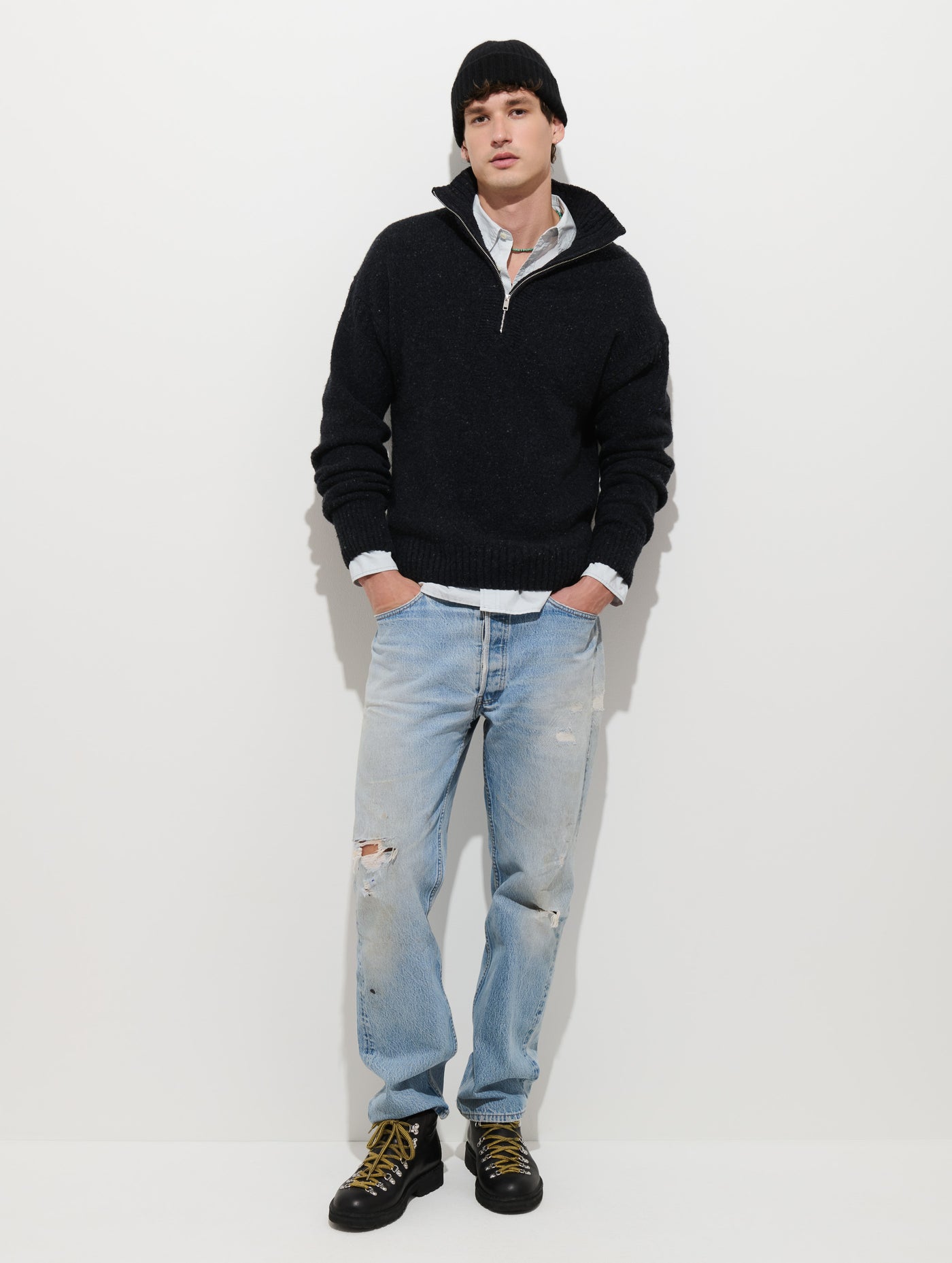 Phillip Donegal Sweater in Merino Wool