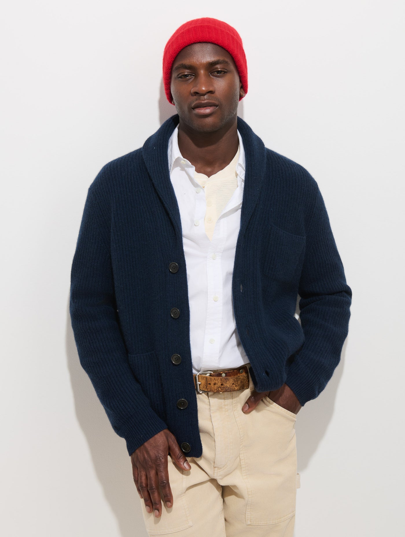 Wallace Cardigan in Washed Cashmere
