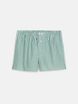 Schostal Boxer Shorts In Green Stripe