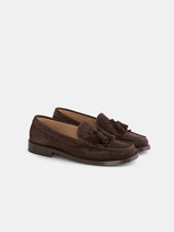 Sesa X Alex Mill Atlanta Tassel Loafer Sister In Suede In Coffee