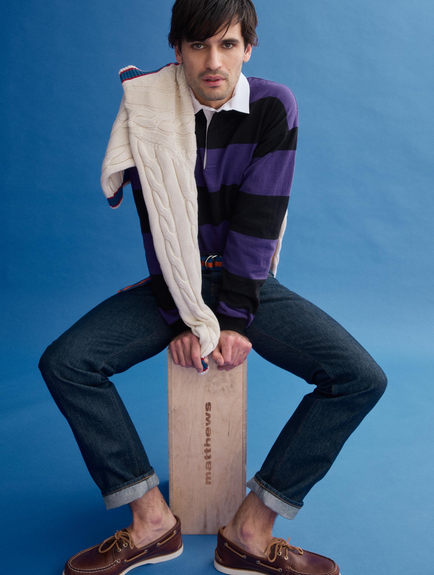 J.Press x Alex Mill Rugby Striped Shirt In Cotton