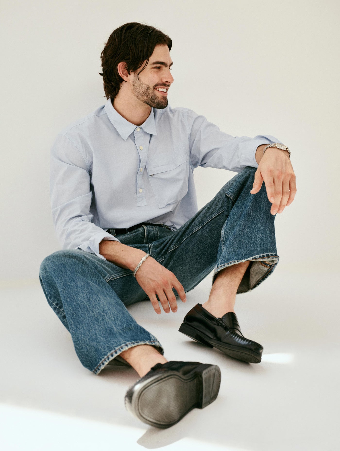 AM Relaxed Straight 5 Pocket Jean