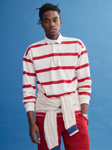 J.Press x Alex Mill Rugby Striped Shirt In Cotton