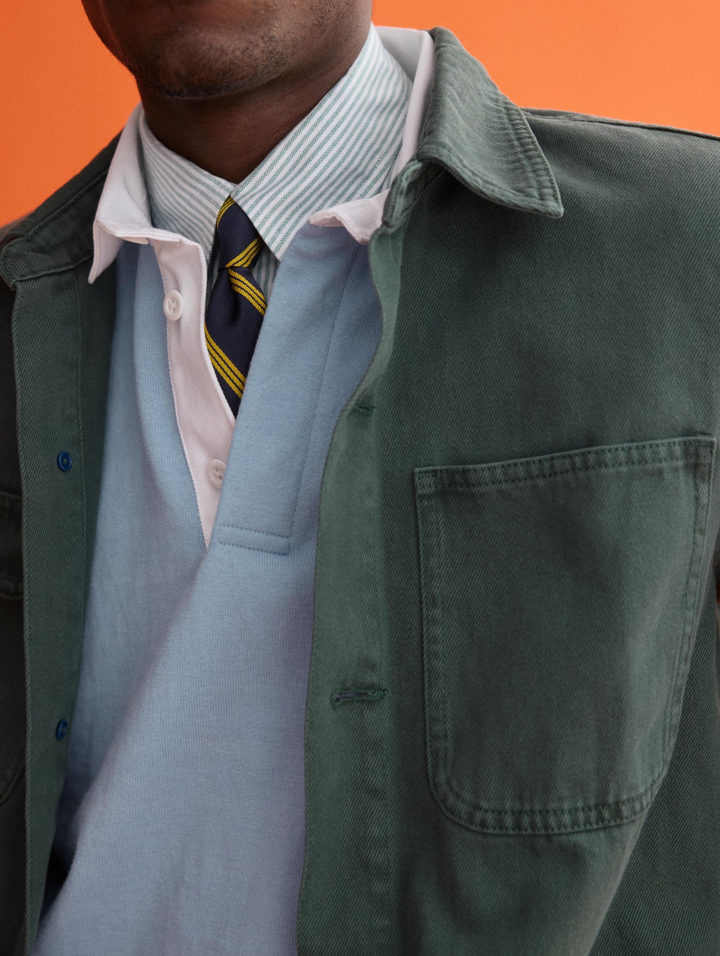 J.Press x Alex Mill Rugby Shirt In Cotton