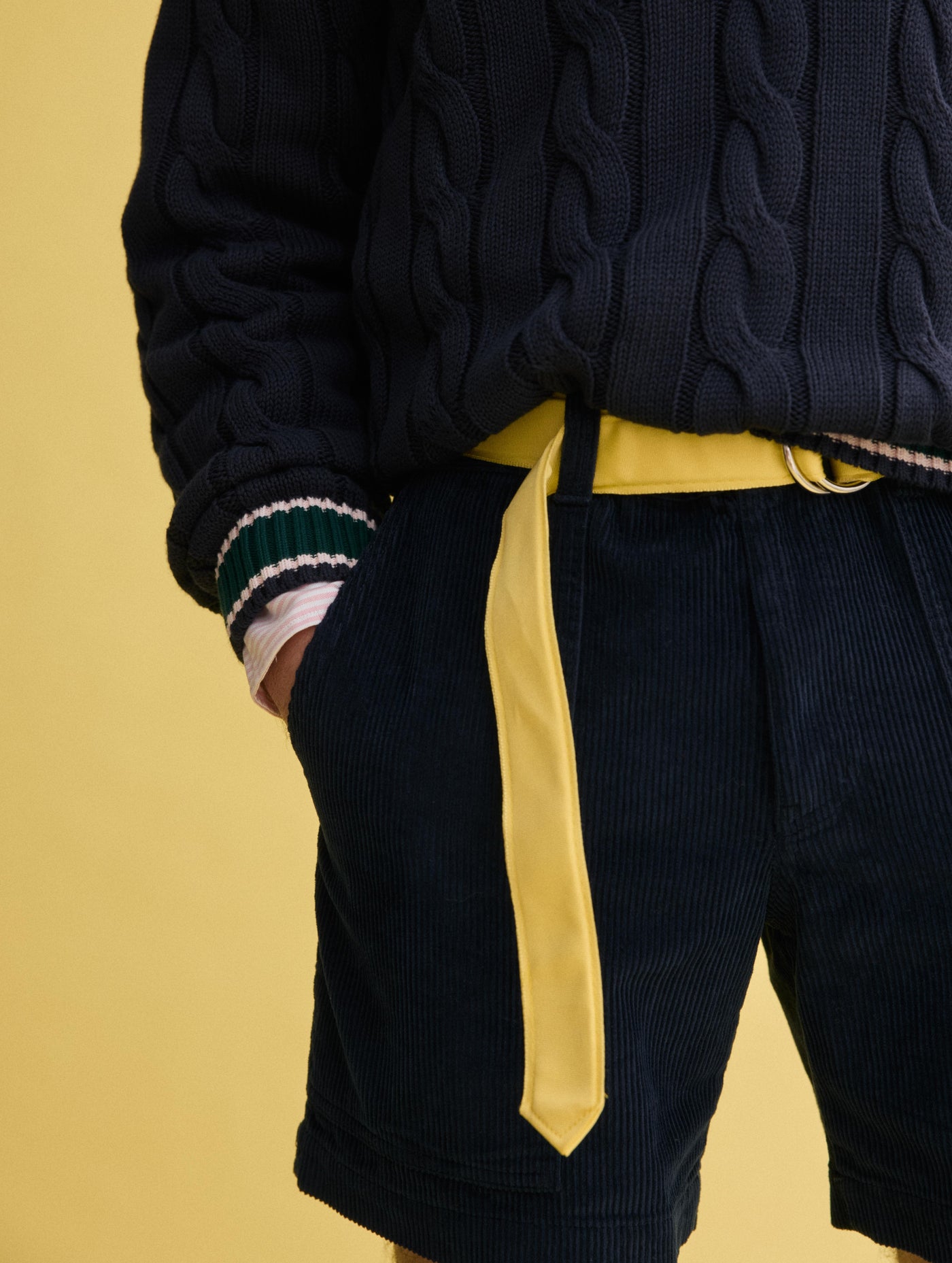 J.Press x Alex Mill Cricket Cable Sweater In Cotton