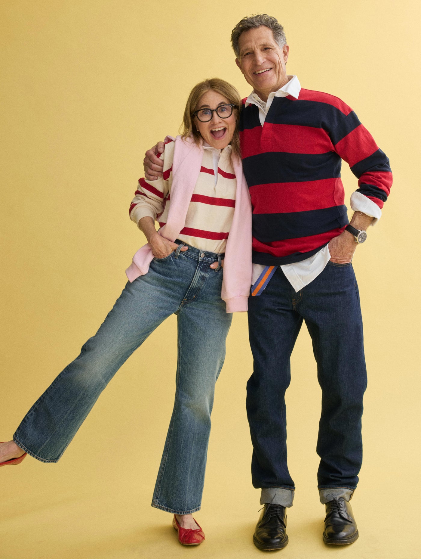 J.Press x Alex Mill Rugby Striped Shirt In Cotton