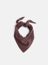 Flynn Striped Handkerchief Scarf in Wool