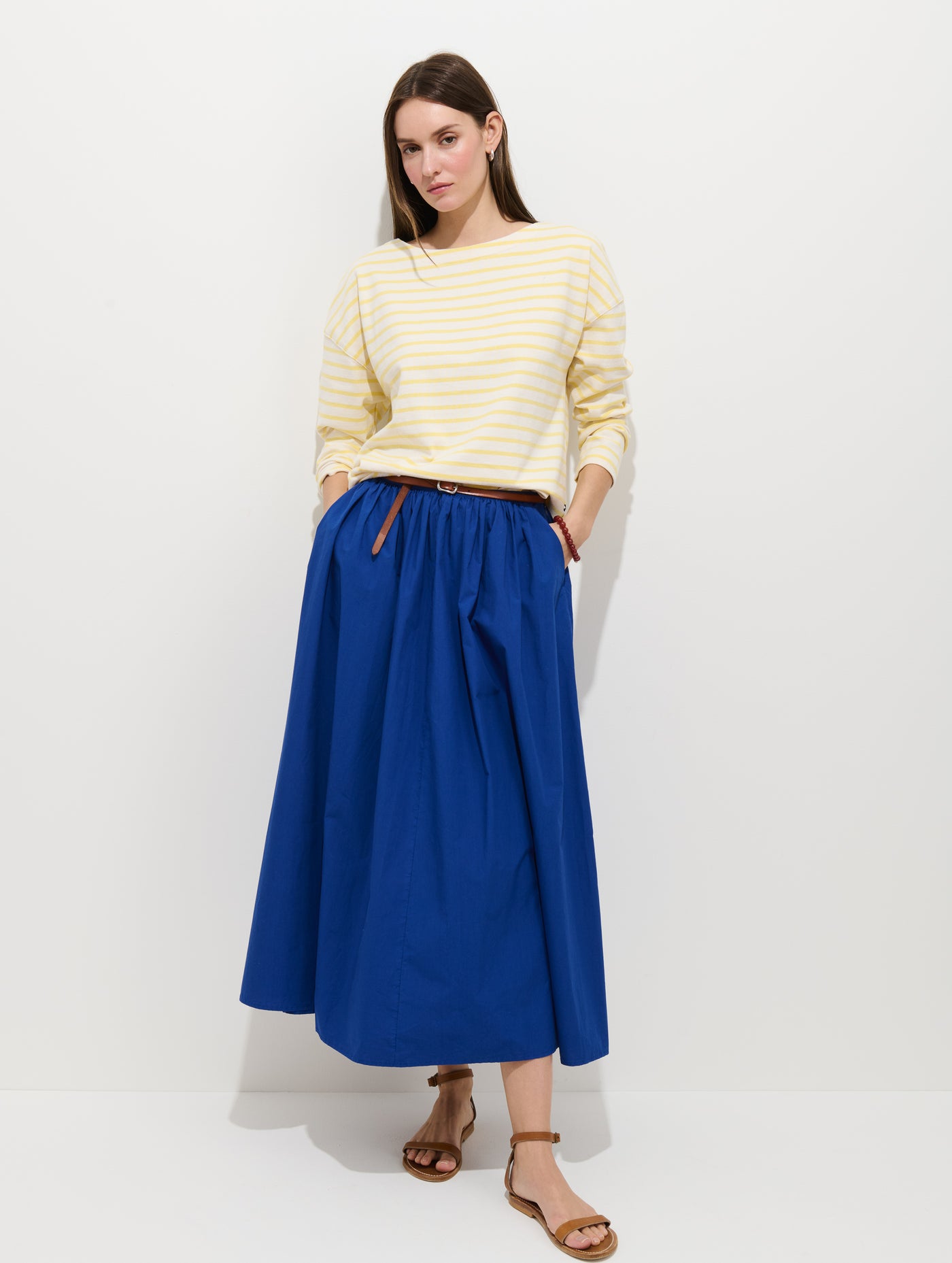 Avignon Striped Tee In Cotton