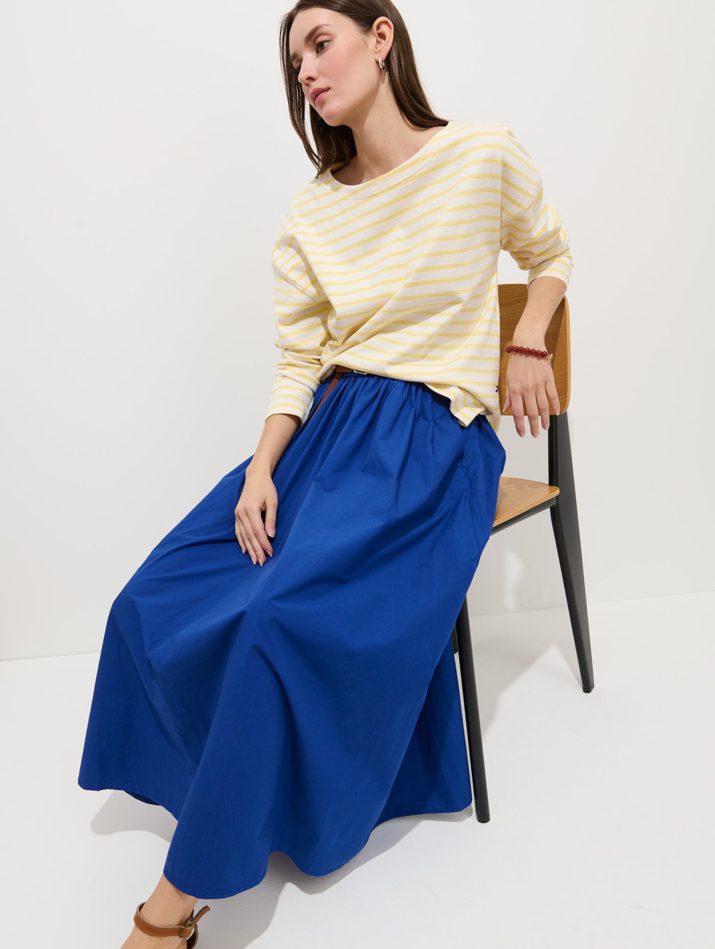 Avignon Striped Tee In Cotton