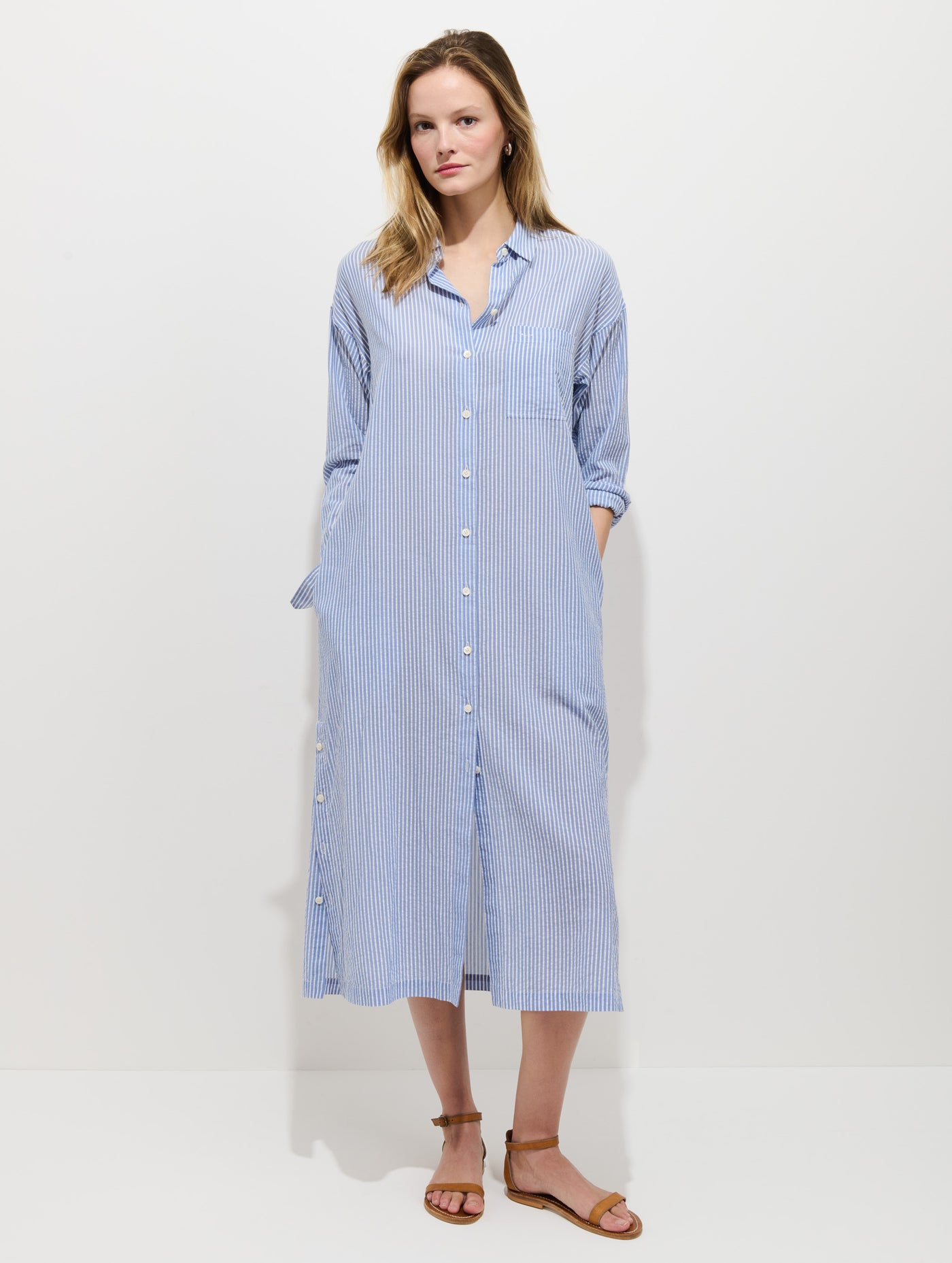 Kerry Shirtdress In Seersucker