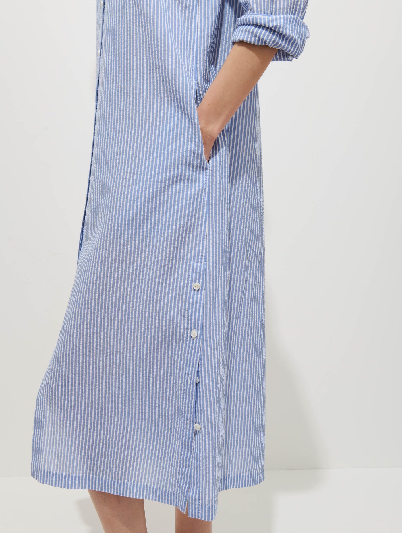 Kerry Shirtdress In Seersucker