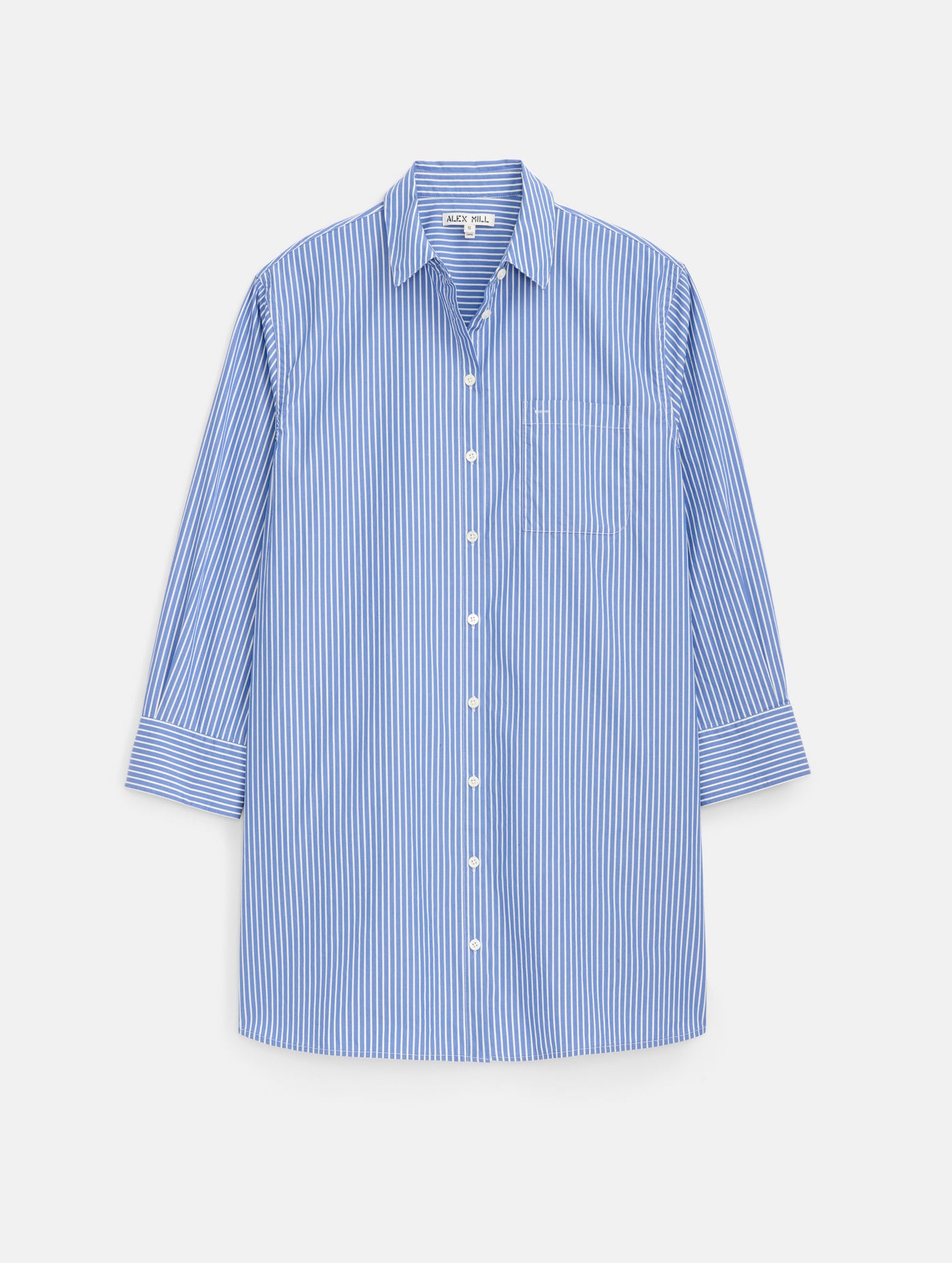 Florence Striped Shirt Dress In Poplin
