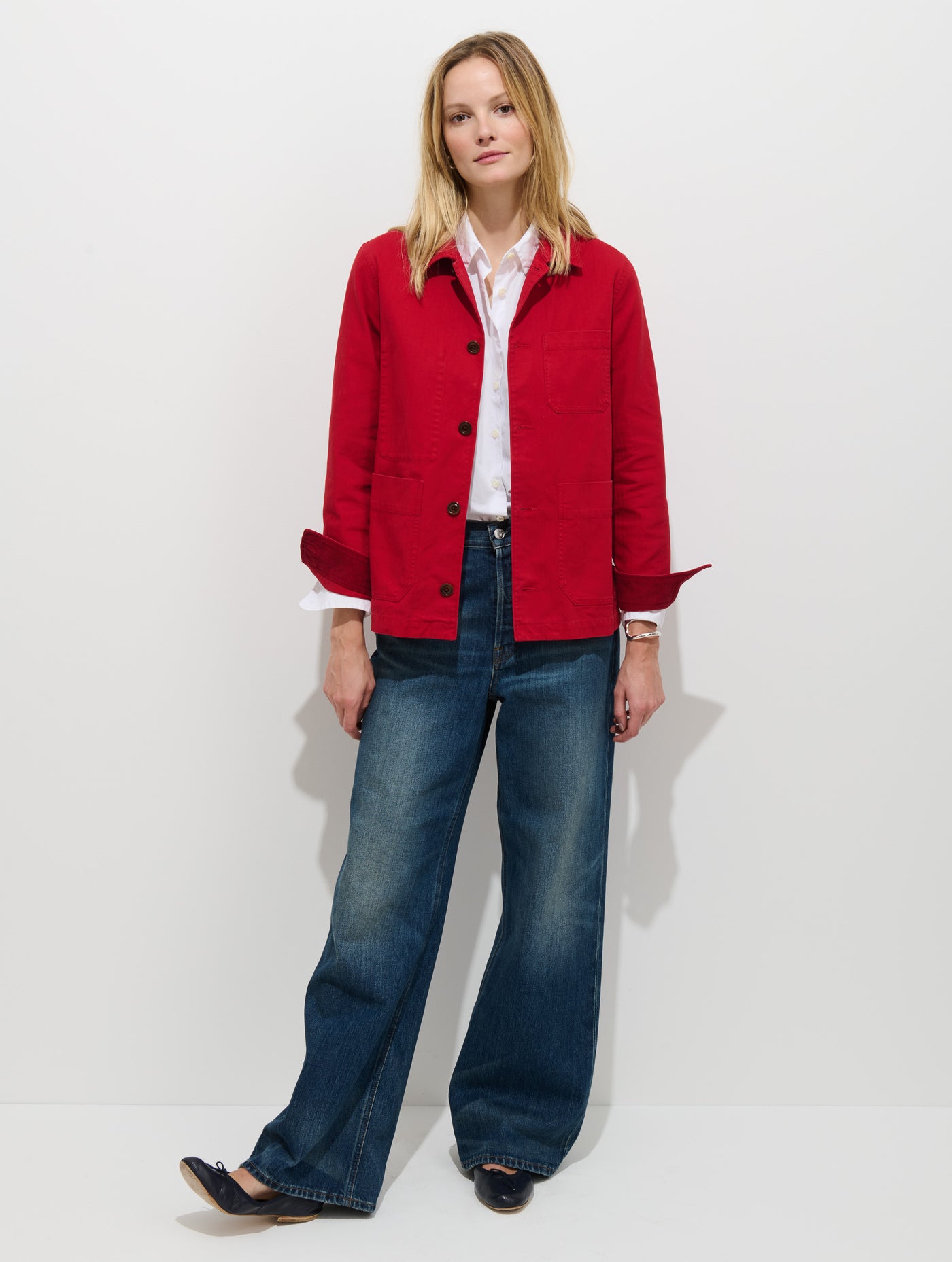 Britt Work Jacket In Herringbone