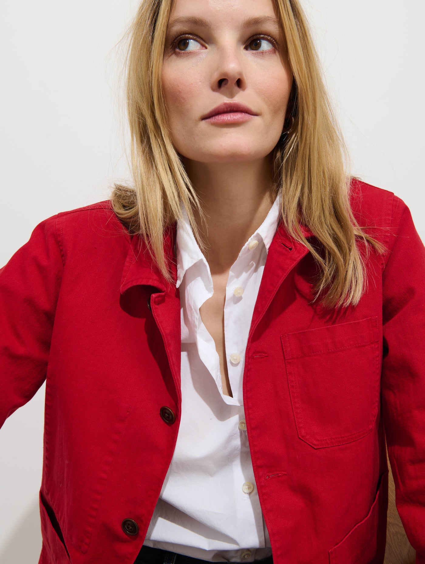 Britt Work Jacket In Herringbone