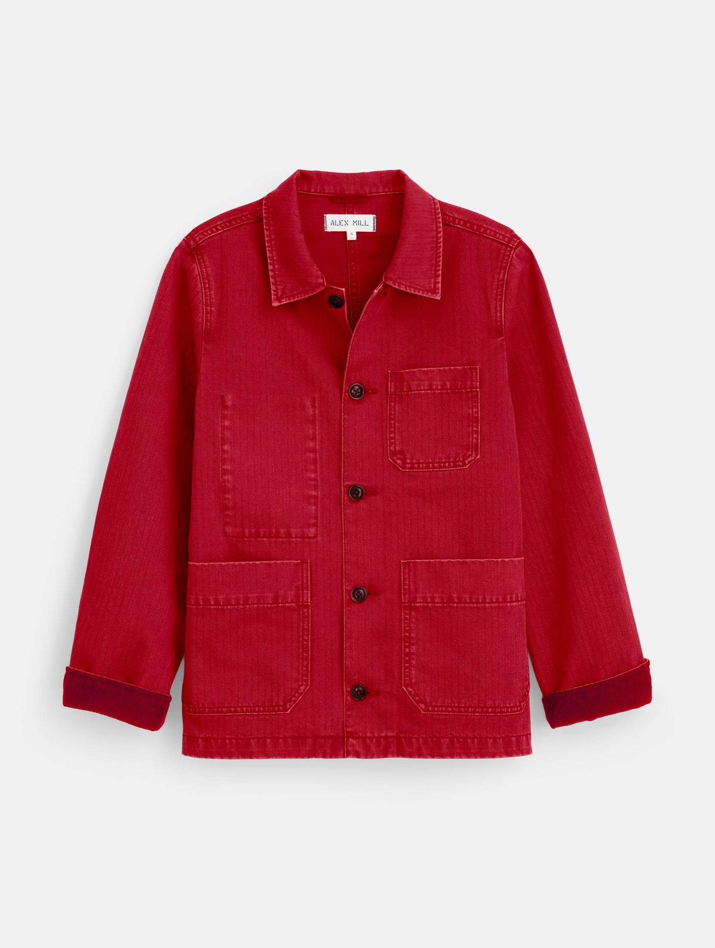 Britt Work Jacket In Herringbone