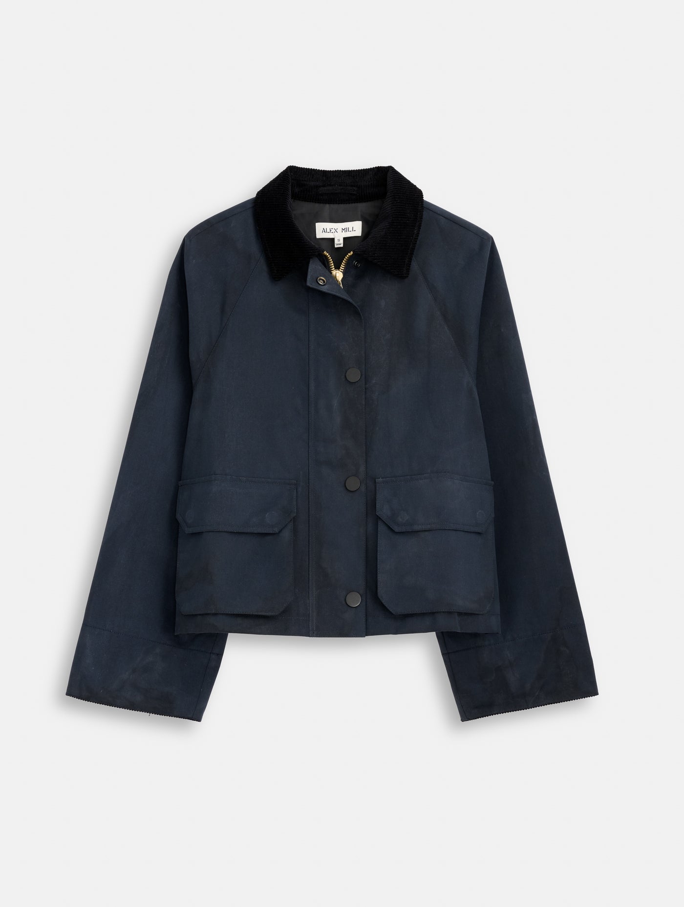 Chiltern Cropped Jacket In Waxed Canvas