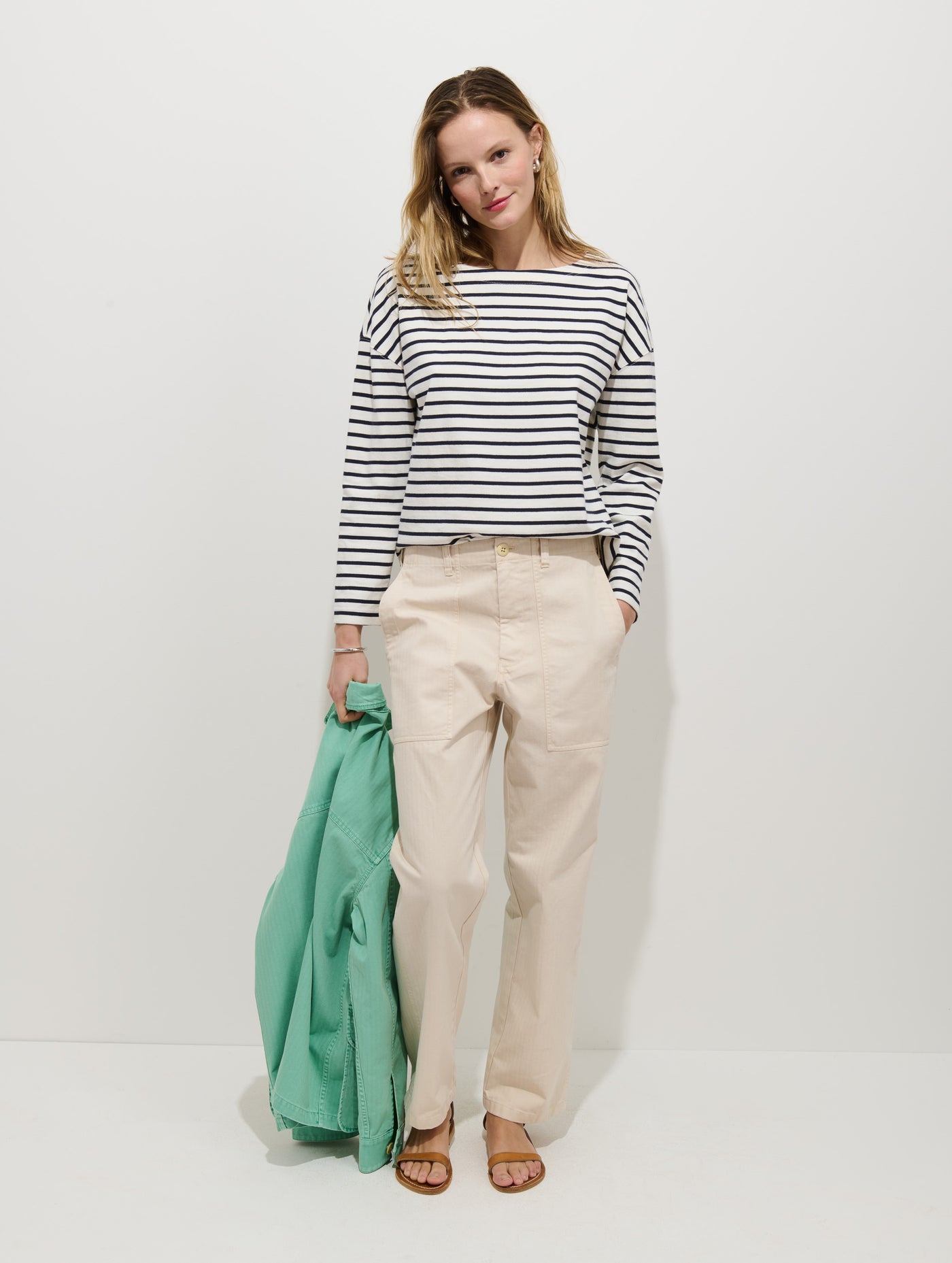 Avignon Striped Tee In Cotton