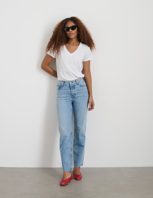 Jane Mid Rise Straight Jean