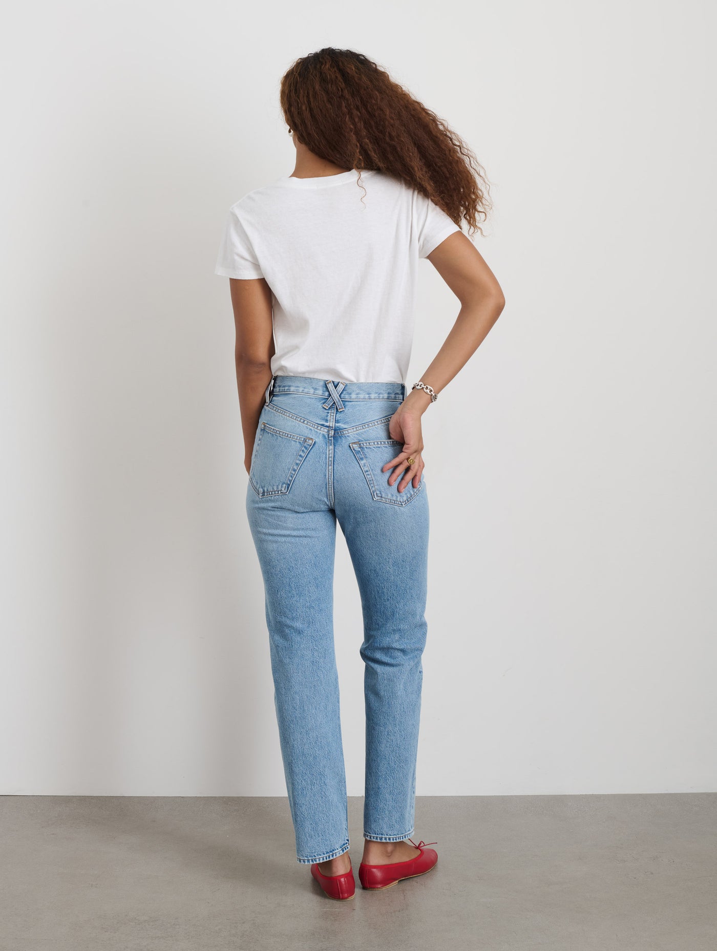 Jane Mid Rise Straight Jean