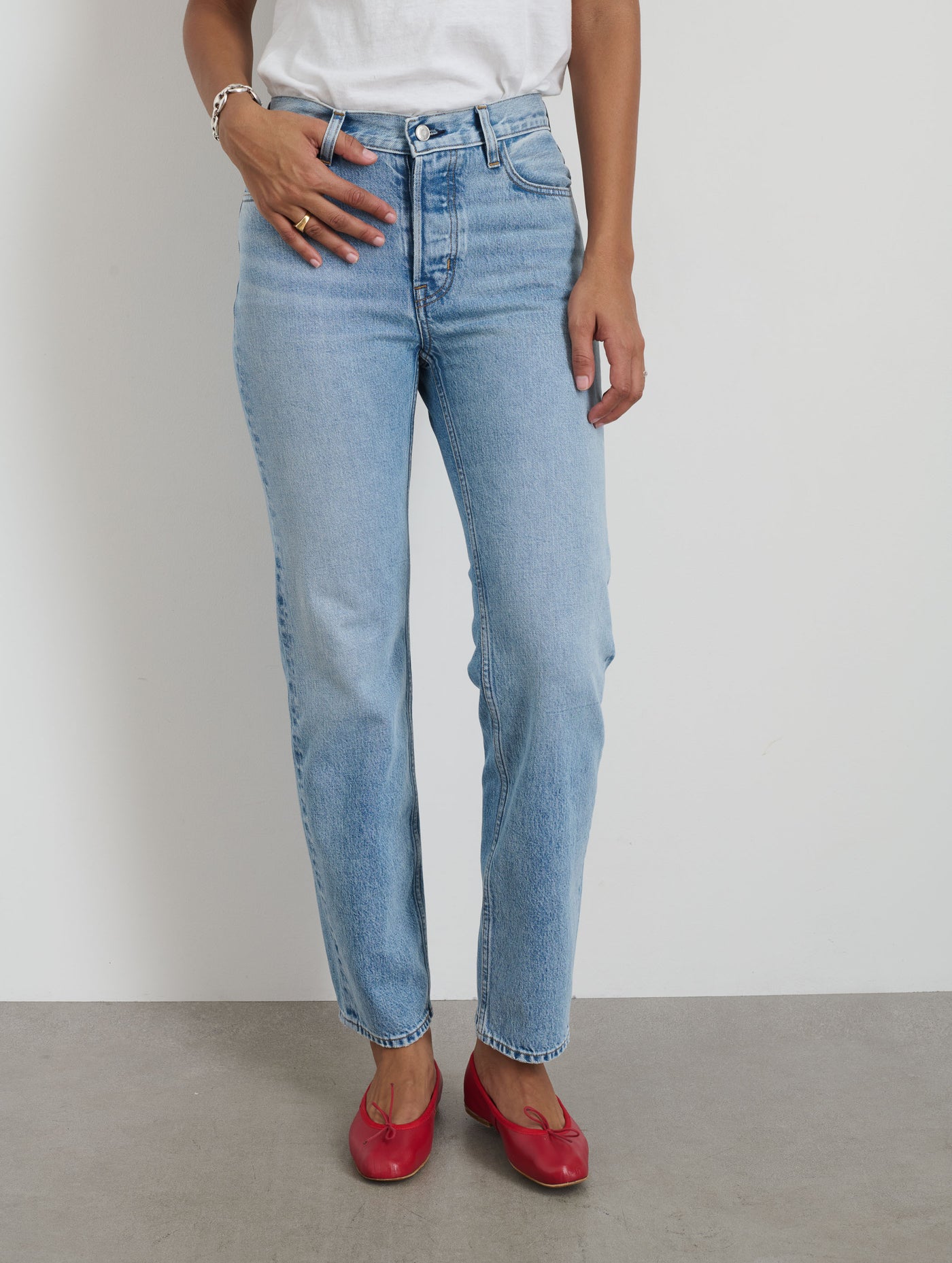 Jane Mid Rise Straight Jean