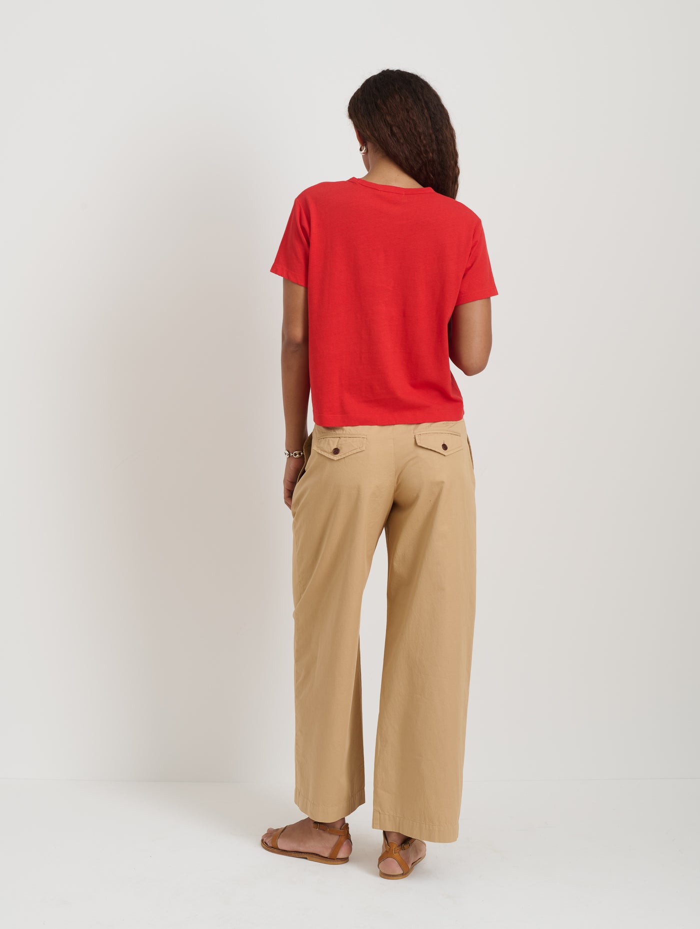 Ina Pleated Pant In Lightweight Twill