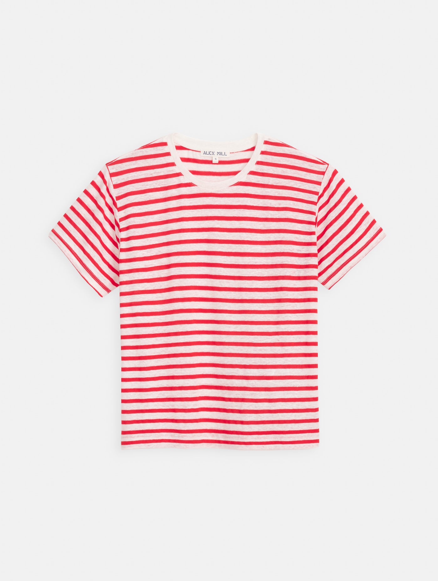 Garcon Striped Tee In Linen Cotton