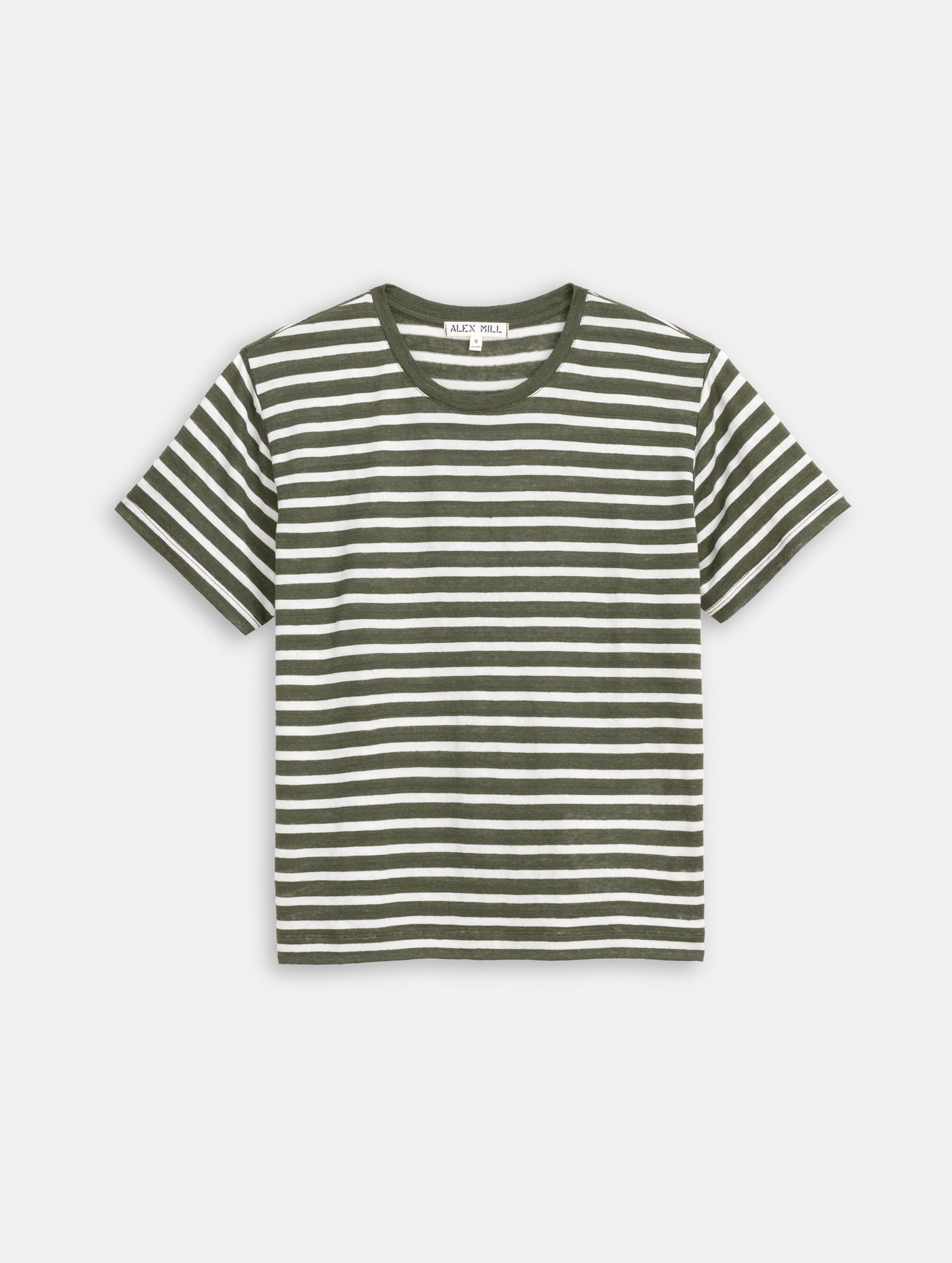 Garcon Striped Tee In Linen Cotton