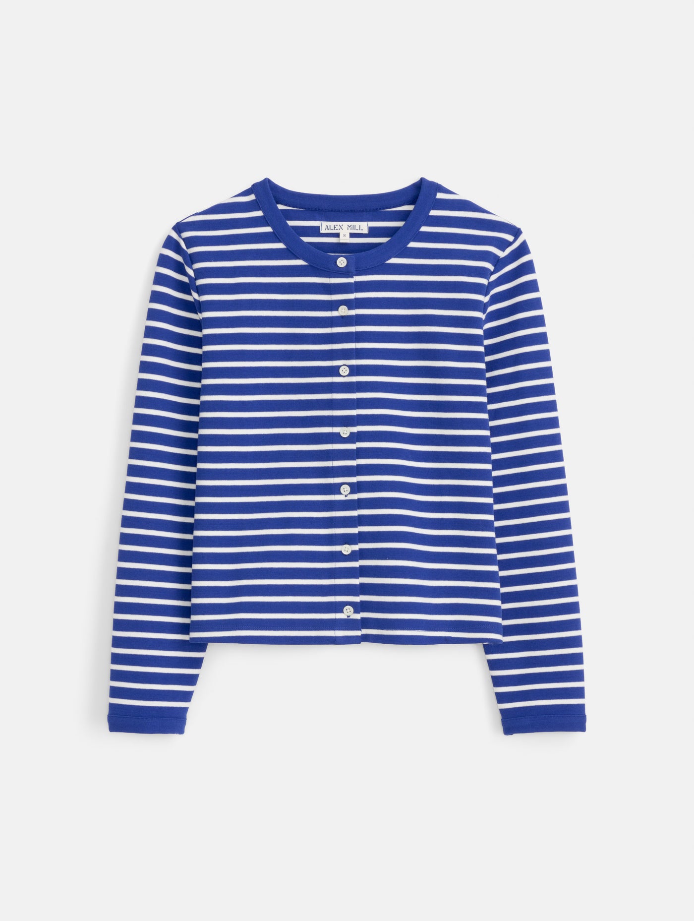 Coco Sport Striped Cardigan In Cotton