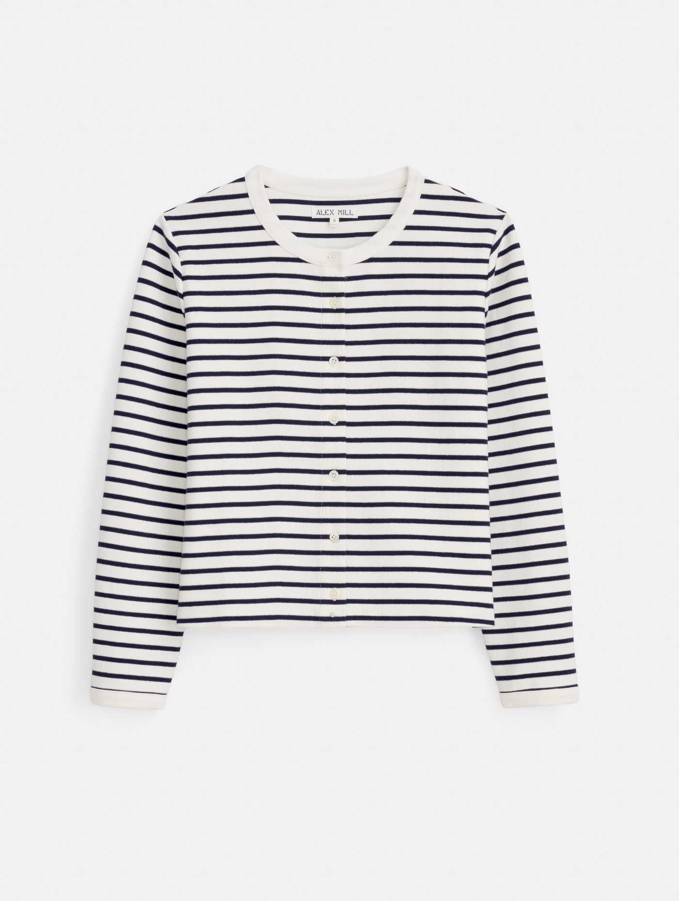 Coco Sport Striped Cardigan In Cotton